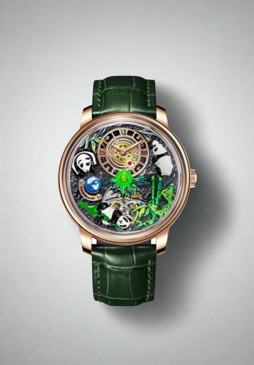 Green Pandə Automatic Rose Gold