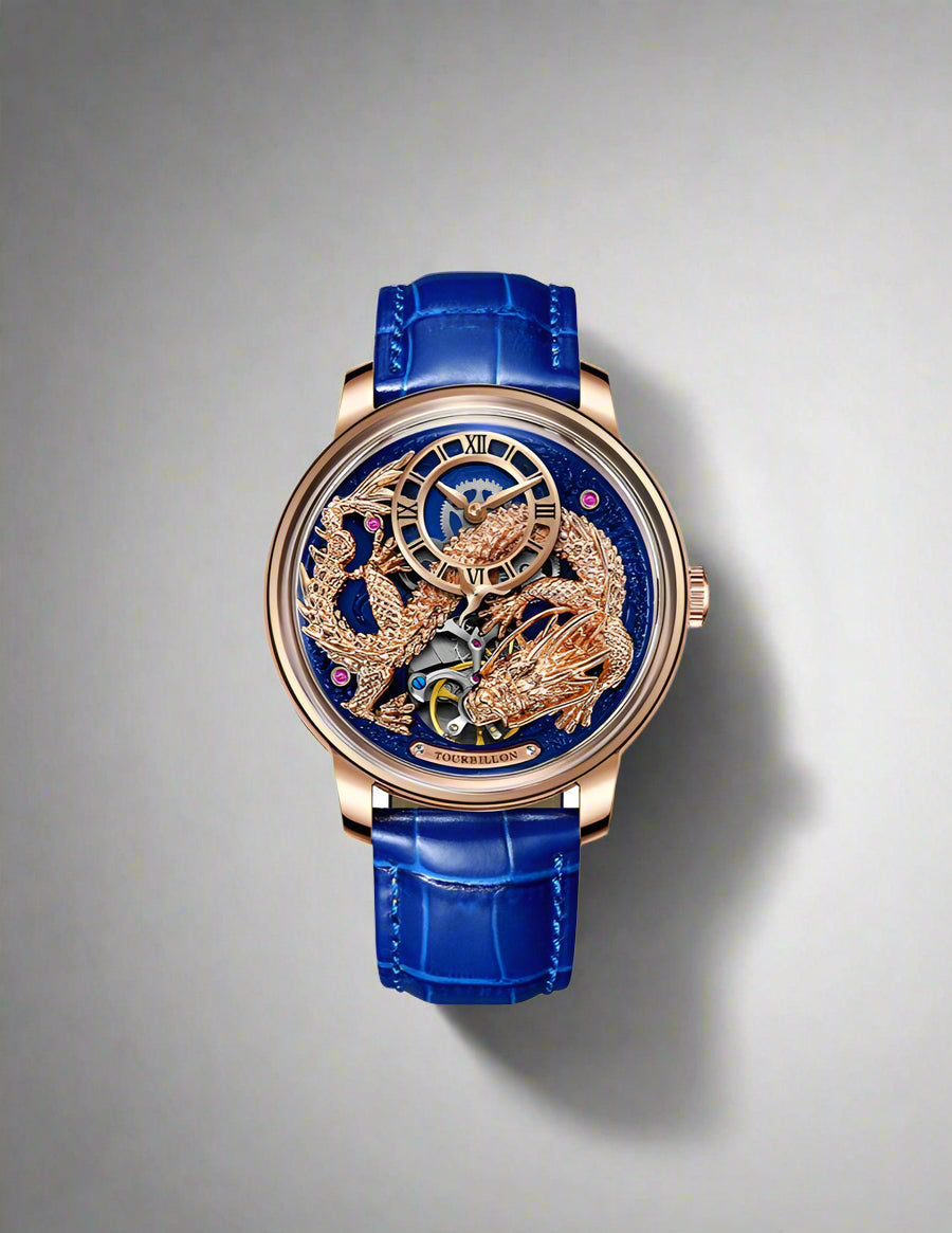 Blue Ryu Automatic Rose Gold