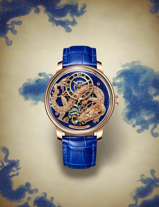 Blue Ryu Automatic Rose Gold